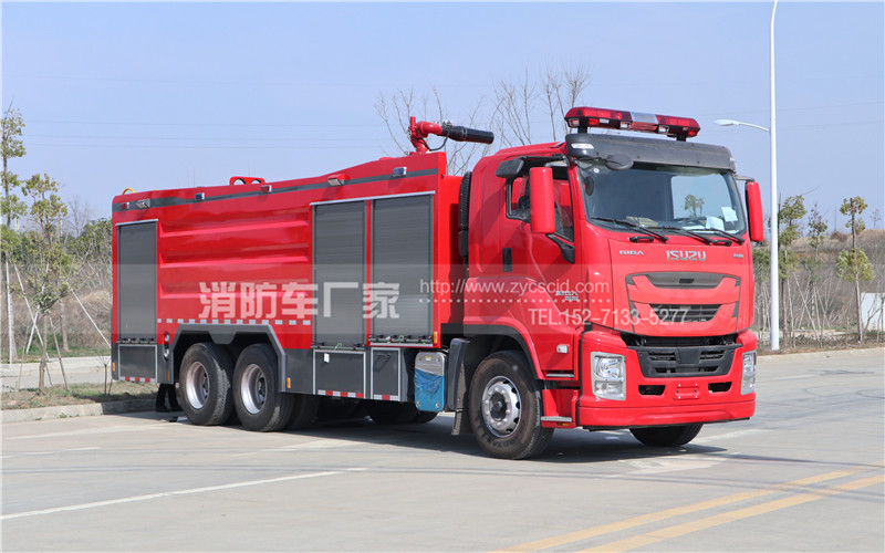 五十鈴泡沫干粉聯(lián)用消防車高清圖片 五十鈴泡沫干粉聯(lián)用消防車高清圖片